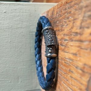 David Yurman leather braided bracelet